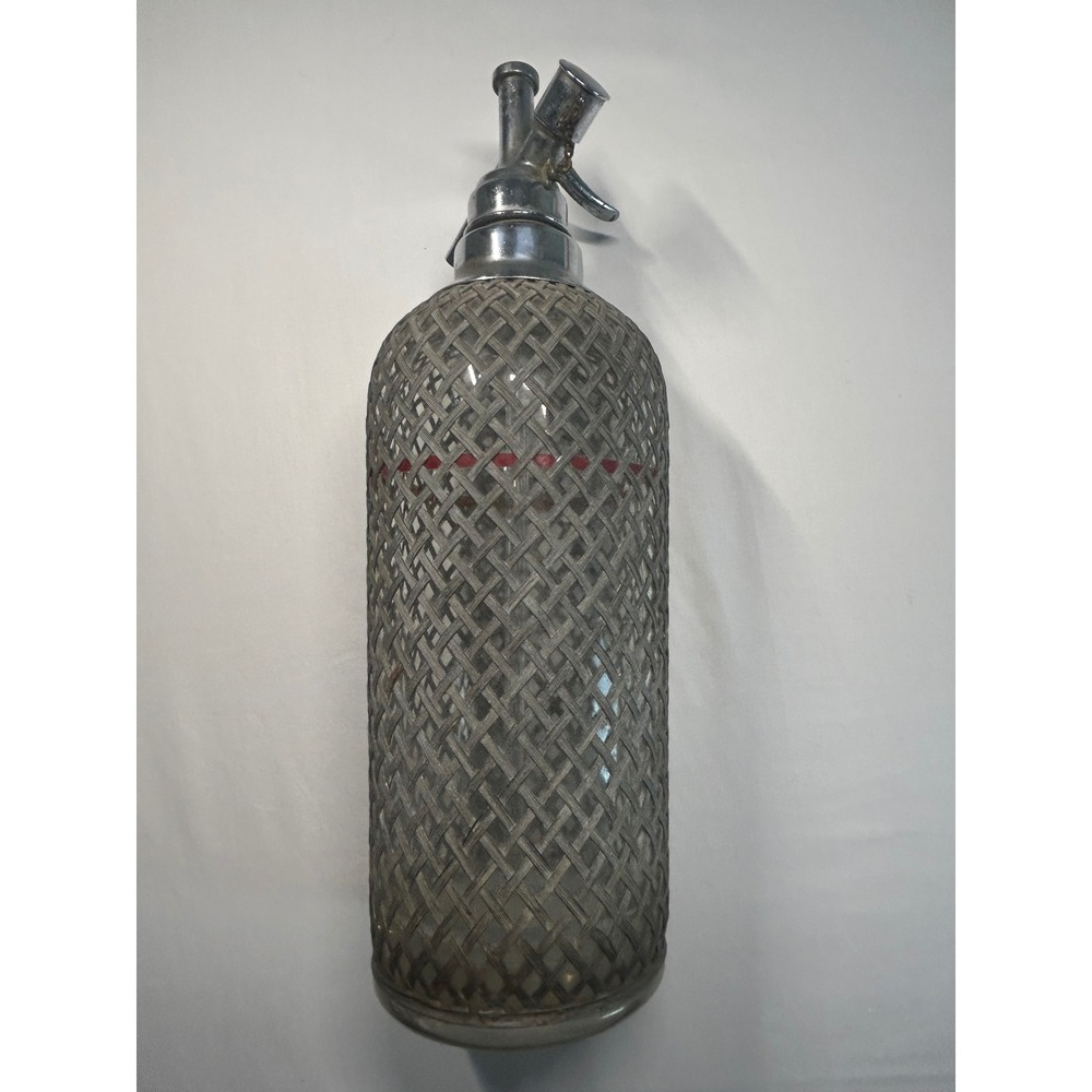 Sparklets Ltd Seltzer Siphon Bottle Unisex OS Clear Mesh Vintage Barware